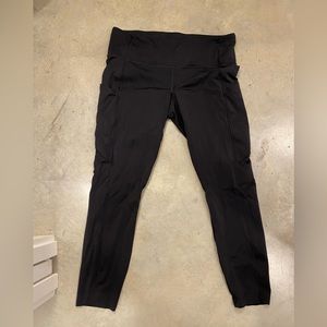 All the right places high rise drawcord waist crop 23’’